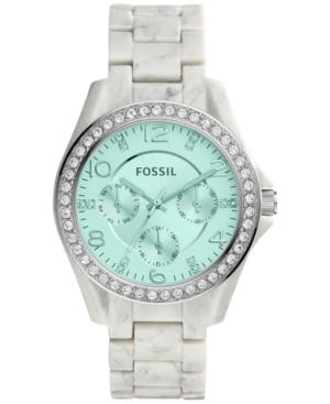 Fossil Women's Riley Horn Acetate Bracelet Watch 40mm Es4015
