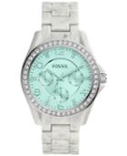Fossil Women's Riley Horn Acetate Bracelet Watch 40mm Es4015