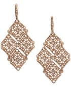 Lonna & Lilly Gold-tone Crystal Openwork Chandelier Earrings
