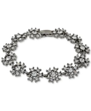 2028 Silver-tone Crystal Snowflake Link Bracelet
