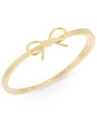 Kate Spade New York Gold-tone Bow Bangle Bracelet