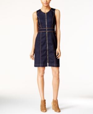 Inc International Concepts Petite Denim Sheath Dress, Only At Macy's
