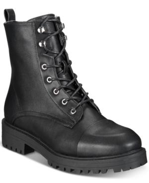 Xoxo Elmhurst Combat Booties Women's Shoes