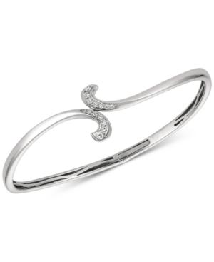 Le Vian Diamond Swirl Bangle Bracelet (1/5 Ct. T.w.) In 14k White Gold
