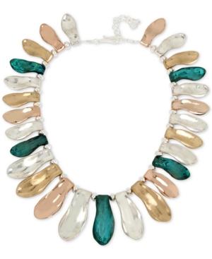 Robert Lee Morris Soho Tri-tone Patina Sculptural Collar Necklace