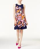 Inc International Concepts Pleated Fit & Flare Dress, Only At Macy's