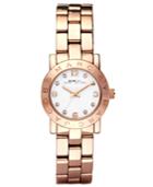 Marc By Marc Jacobs Watch, Women's Mini Amy Rose Gold-tone Stainless Steel Bracelet 26mm Mbm3078