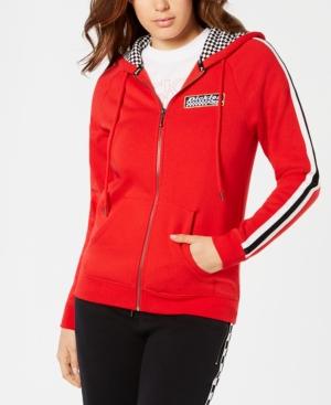 Dickies Striped-sleeve Checkered Hoodie