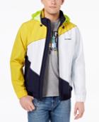 Tommy Hilfiger Men's Endeavour Pieced Colorblocked Hooded Regatta Jacket