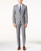Hugo Boss Medium Gray Check Extra Slim-fit Suit