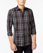 Tasso Elba Helmer Plaid Long-sleeve Shirt, Only At Macy's