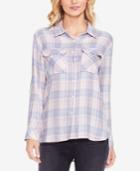 Two By Vince Camuto Plaid Daydream Button-front Shirt