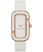 Marc Jacobs Women's The Jacobs White Leather Strap Watch 23x39mm