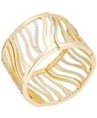 Thalia Sodi Gold-tone Pave Tiger Stretch Bracelet
