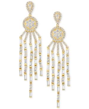 D'oro By Effy Diamond Chandelier Earrings (3 Ct. T.w.) In 14k Gold