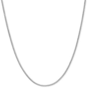 22 Snake Link Slider Necklace In 14k White Gold