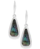 Robert Lee Morris Soho Silver-tone Abalone-inspired Stone Drop Earrings