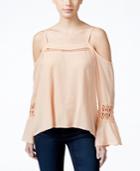 Jessica Simpson Juniors' Blaire Cold-shoulder Peasant Top