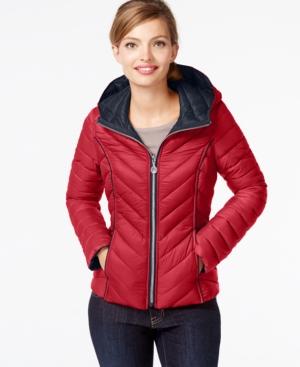 Nautica Reversible Packable Down Coat