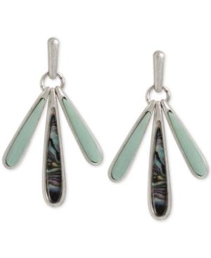 Robert Lee Morris Soho Silver-tone Shaky Stone Drop Earrings