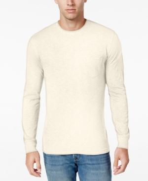 Club Room Men's Long Sleeve Pocket T-shirt, Classic Fit