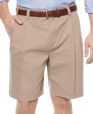 Geoffrey Beene Shorts, Extender Waist Double Pleat Shorts
