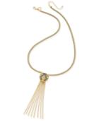 Thalia Sodi Gold-tone Tiger Fringe Pendant Necklace, Only At Macy's