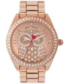 Betsey Johnson Women's Rose Gold-tone Bracelet Watch 40mm Bj00048-167