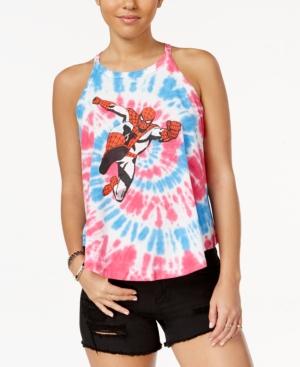 Marvel Juniors' Spider-man Printed Graphic Tank Top