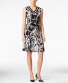 Jm Collection Petite Sleeveless V-neck Dress, Only At Macy's