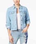 Rampage Juniors' Star-embellished Denim Jacket