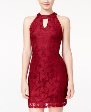 Speechless Juniors' Lace Sheath Dress