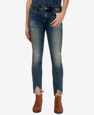 Lucky Brand Lolita Ripped-cuff Skinny Jeans