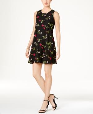 Tommy Hilfiger Floral Embroidered Shift Dress