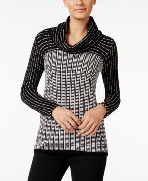 Calvin Klein Colorblocked Cowl-neck Sweater