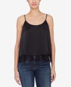 Catherine Malandrino Bailey Silk Lace-trim Tank Top