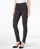 Style & Co Zip-detail Ponte-knit Leggings In Regular & Petites Sizes, Created For Macy's