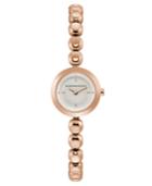 Bcbg Maxazria Ladies Rose Gold Bracelet Watch With Silver Dial, 20mm