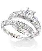 Diamond Three-stone Bridal Set In 14k White Gold (2-1/2 Ct. T.w.)