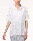 Alfani Oversize Jacquard Shirt, Only At Macy's