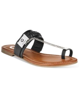 G By Guess Limitt Chained Flat Sandals Women's Shoes