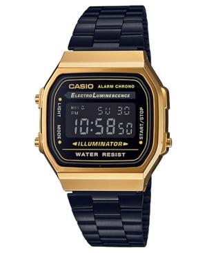 Casio Men's Digital Black Stainless Steel Bracelet Watch 36mm