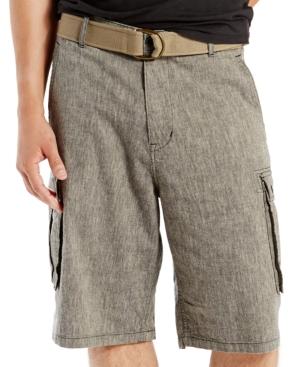 Levi's Black Chambray Snap Cargo Shorts