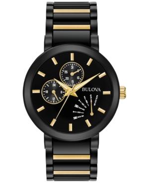 Bulova Men's Dress Two-tone Stainless Steel Bracelet Watch 45mm 98c124