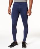 Id Ideology Men's Space-dyed Zip Running Leggings, Created For Macy's