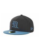 New Era Maine Black Bears 2 Tone Graphite And Team Color 59fifty Cap