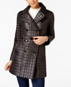 Kate Spade New York Quilted Bow-belted Peacoat