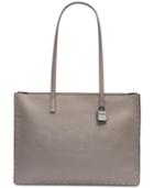 Dkny Commuter Pebble Leather Logo Tote, Created For Macy's