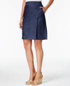 G.h. Bass & Co. Denim Faux-wrap Skirt