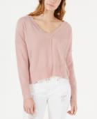 American Rag Juniors' Raw-seamed Sweater, Created For Macy's